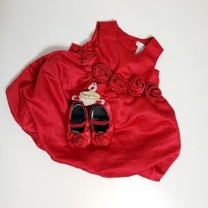 NWOT  Maggie & Zoe red dress and shoes